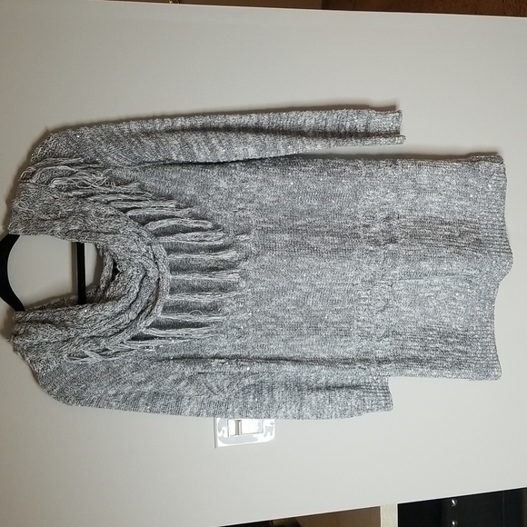 INC. International concepts Women's Sweater tunic with sparkle metallic threads - Picture 3 of 8